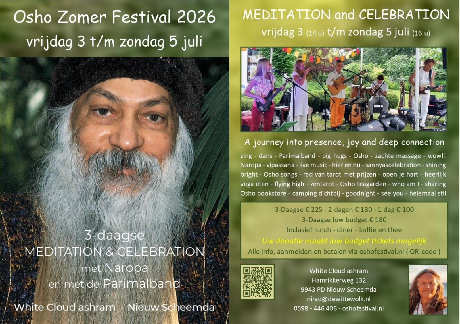 Osho zomer festival 2026 met Naropa